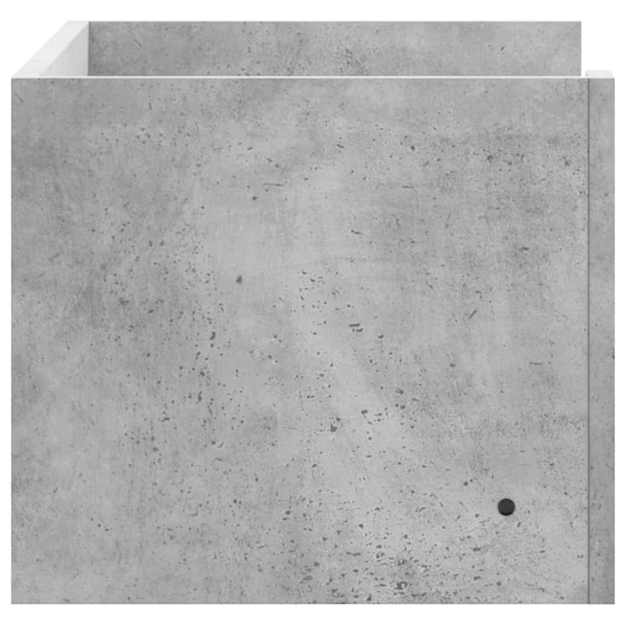 Wandschap 70,5x35x30,5 cm bewerkt hout betongrijs
