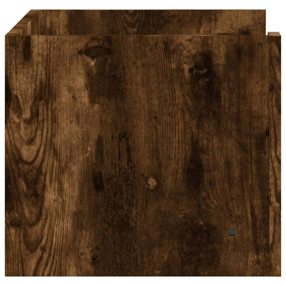 Wandschap 70,5x35x30,5 cm bewerkt hout gerookt eikenkleurig