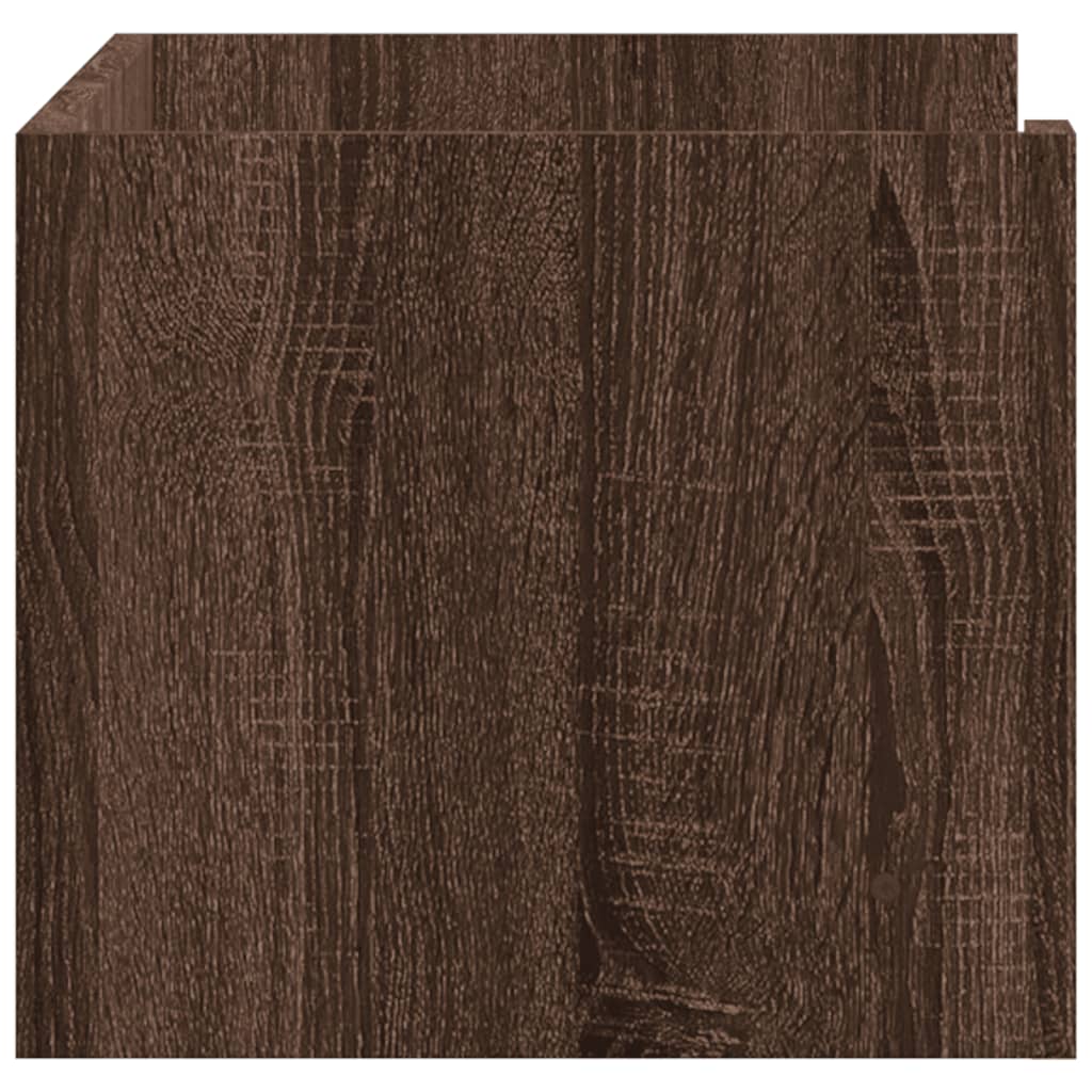 Wandschap 70,5x35x30,5 cm bewerkt hout bruin eikenkleurig