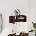 Wall shelf 70.5x35x30.5 cm engineered wood brown oak-look