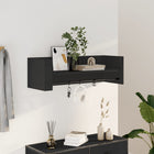Wall shelf 100x35x30.5 cm treated wood black