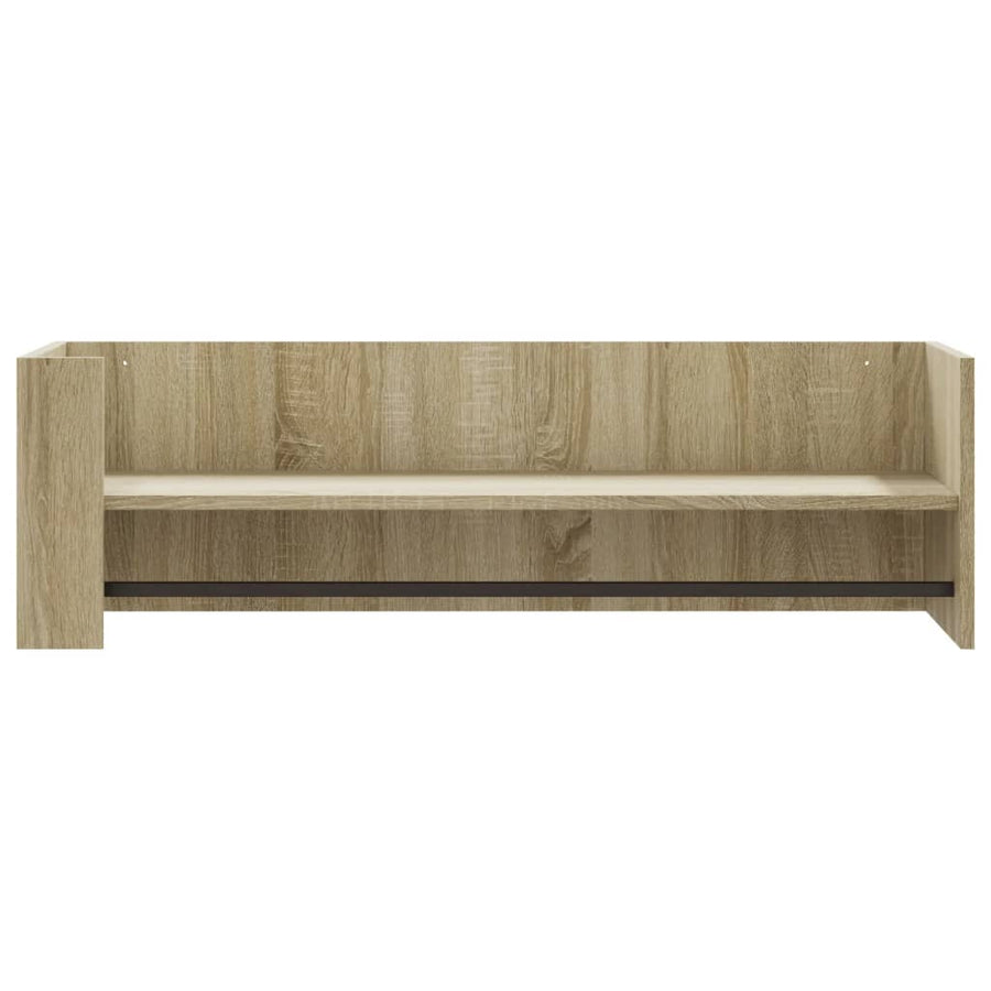 Wandschap 100x35x30,5 cm bewerkt hout sonoma eikenkleurig