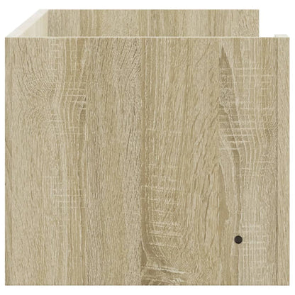Wandschap 100x35x30,5 cm bewerkt hout sonoma eikenkleurig