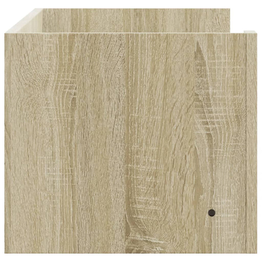 Wandschap 100x35x30,5 cm bewerkt hout sonoma eikenkleurig