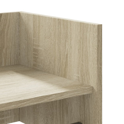 Wandschap 100x35x30,5 cm bewerkt hout sonoma eikenkleurig