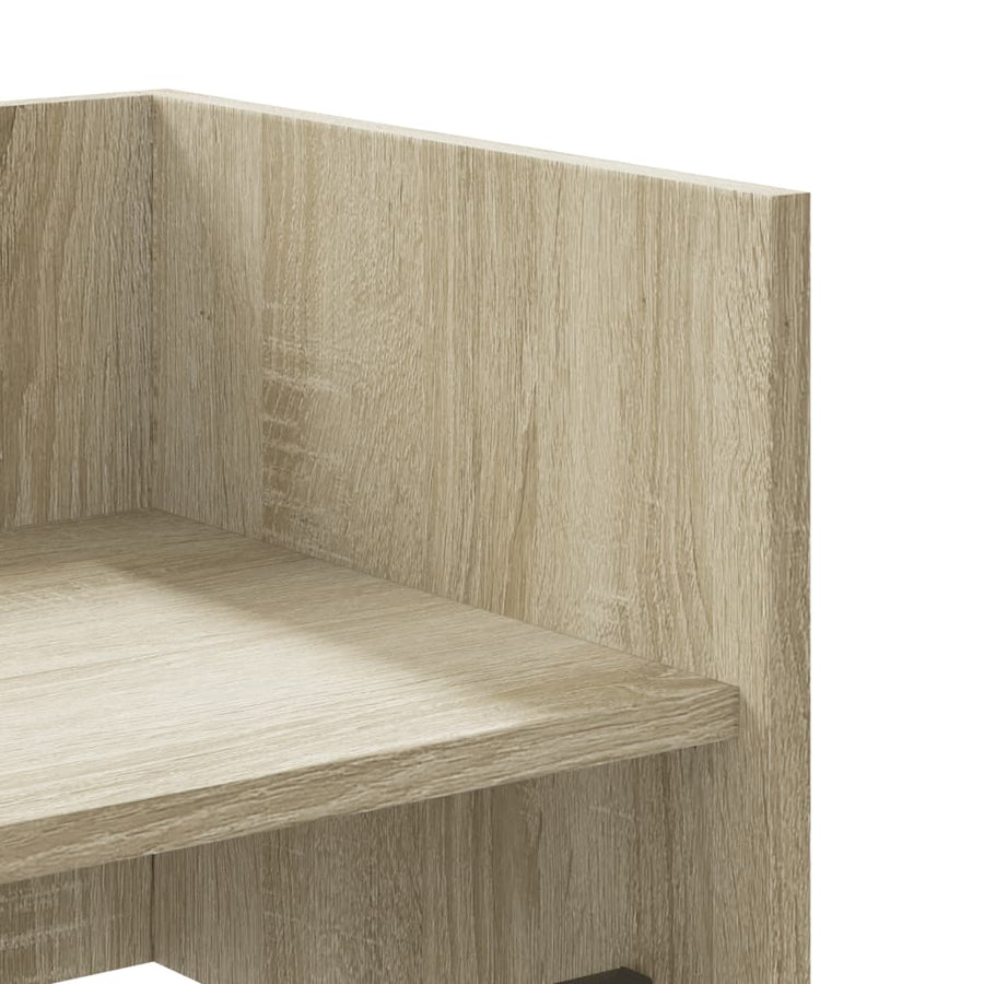 Wandschap 100x35x30,5 cm bewerkt hout sonoma eikenkleurig
