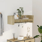 Wall shelf 100x35x30.5 cm engineered wood Sonoma oak finish
