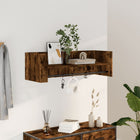 Wall shelf 100x35x30.5 cm engineered wood smoked oak look