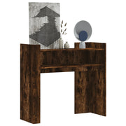 Wandtafel 100x35x90 cm bewerkt hout gerookt eiken