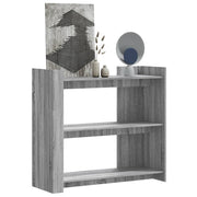 Wandtafel 100x35x90 cm bewerkt hout grijs