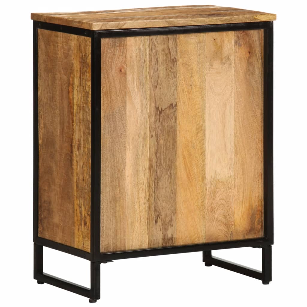 Wijnrek voor 9 flessen 55x33x70 cm massief mangohout