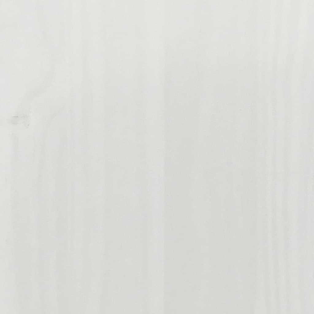 Kledingkast Corona wit 151,5x52x186 cm massief grenenhout