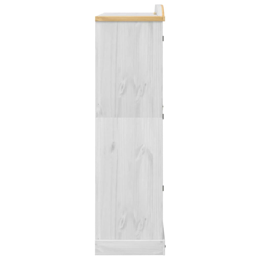 Kledingkast Corona 151,5X52X186 Cm Massief Grenenhout Wit