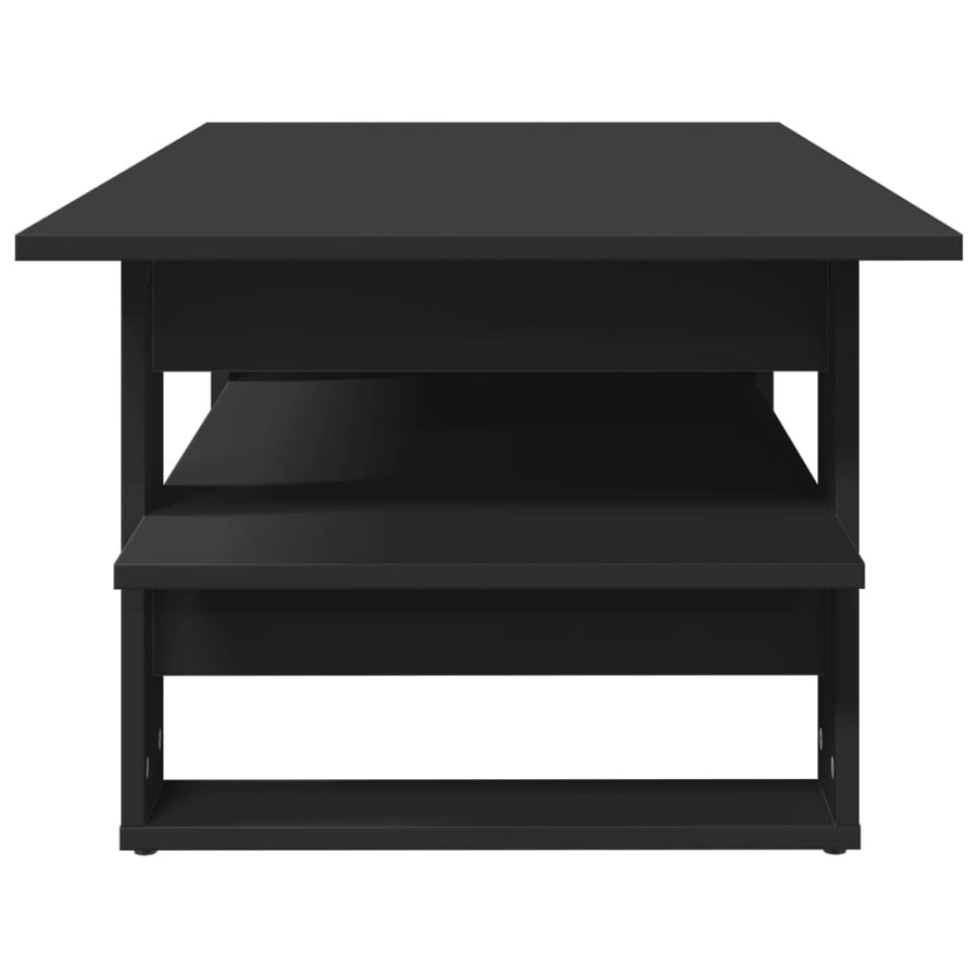Salontafel 102x50x45 cm bewerkt hout zwart