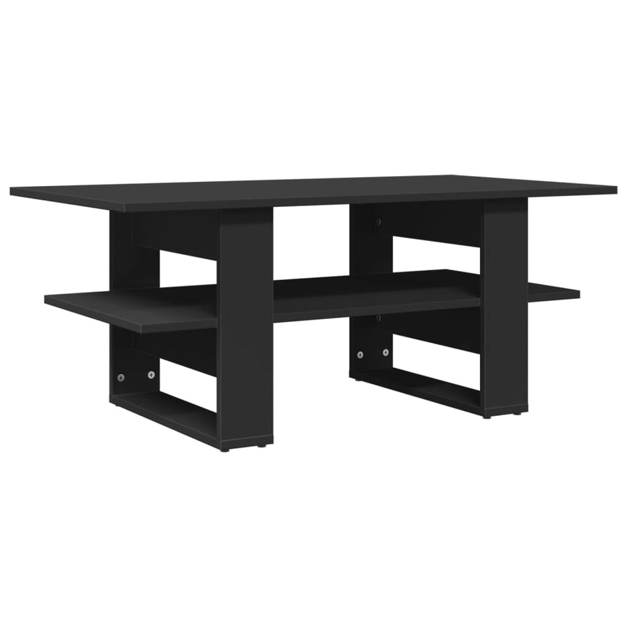 Salontafel 102x50x45 cm bewerkt hout zwart