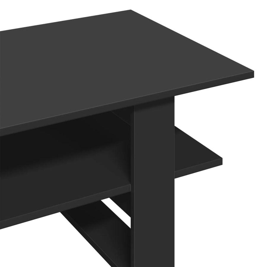 Salontafel 102x50x45 cm bewerkt hout zwart