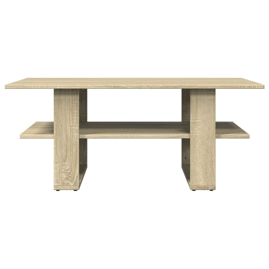 Salontafel 102x55x42 cm bewerkt hout sonoma eikenkleurig