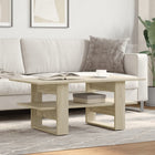 Coffee table 102x55x42 cm engineered wood Sonoma oak-coloured