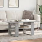 Coffee table 102x55x42 cm engineered wood concrete grey