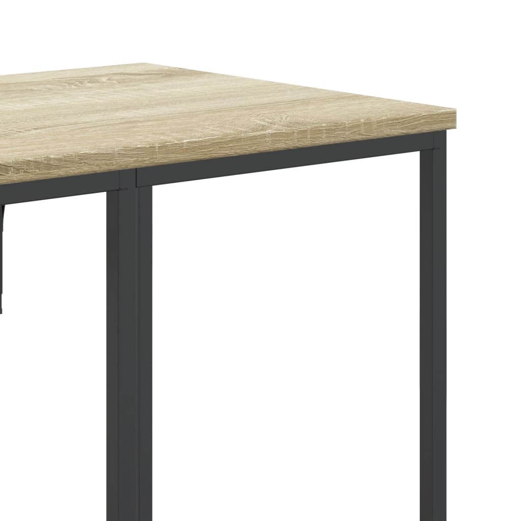 Kledingrek met schappen bewerkt hout sonoma eikenkleurig