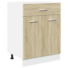 Onderkast met lade 60x46x81,5 cm spaanplaat sonoma eikenkleurig