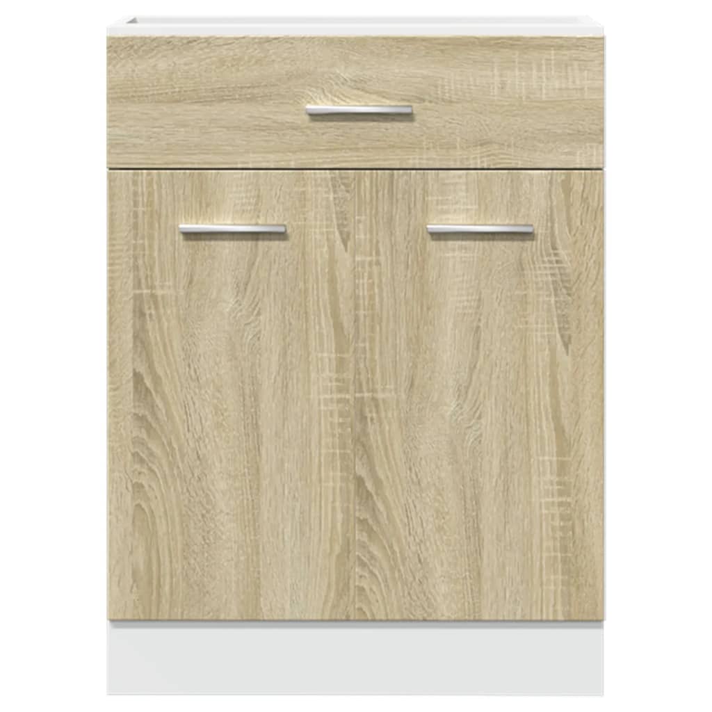 Onderkast met lade 60x46x81,5 cm spaanplaat sonoma eikenkleurig
