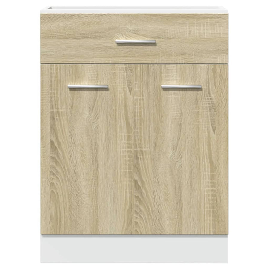 Onderkast met lade 60x46x81,5 cm spaanplaat sonoma eikenkleurig