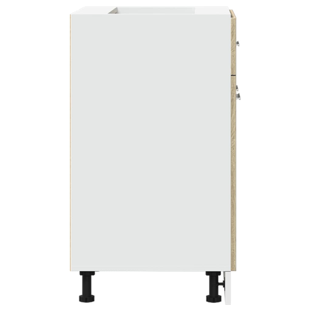Onderkast met lade 60x46x81,5 cm spaanplaat sonoma eikenkleurig