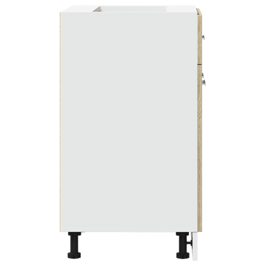 Onderkast met lade 60x46x81,5 cm spaanplaat sonoma eikenkleurig