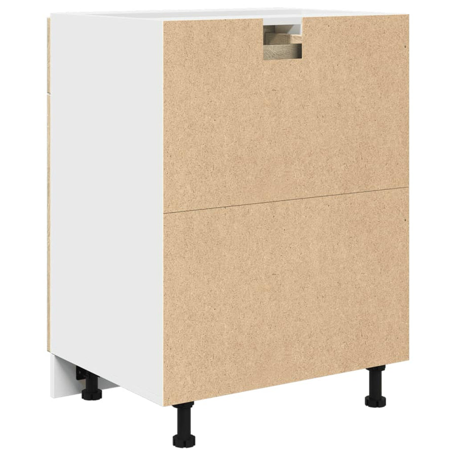 Onderkast met lade 60x46x81,5 cm spaanplaat sonoma eikenkleurig