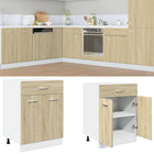 Base cabinet with drawer Lyon 60x46x81.5 cm engineered wood Sonoma oak-colored