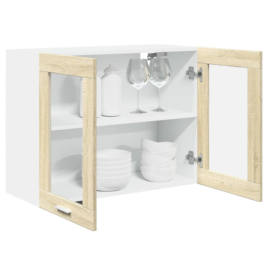 Hangkast 80x31x60 cm spaanplaat sonoma eikenkleurig