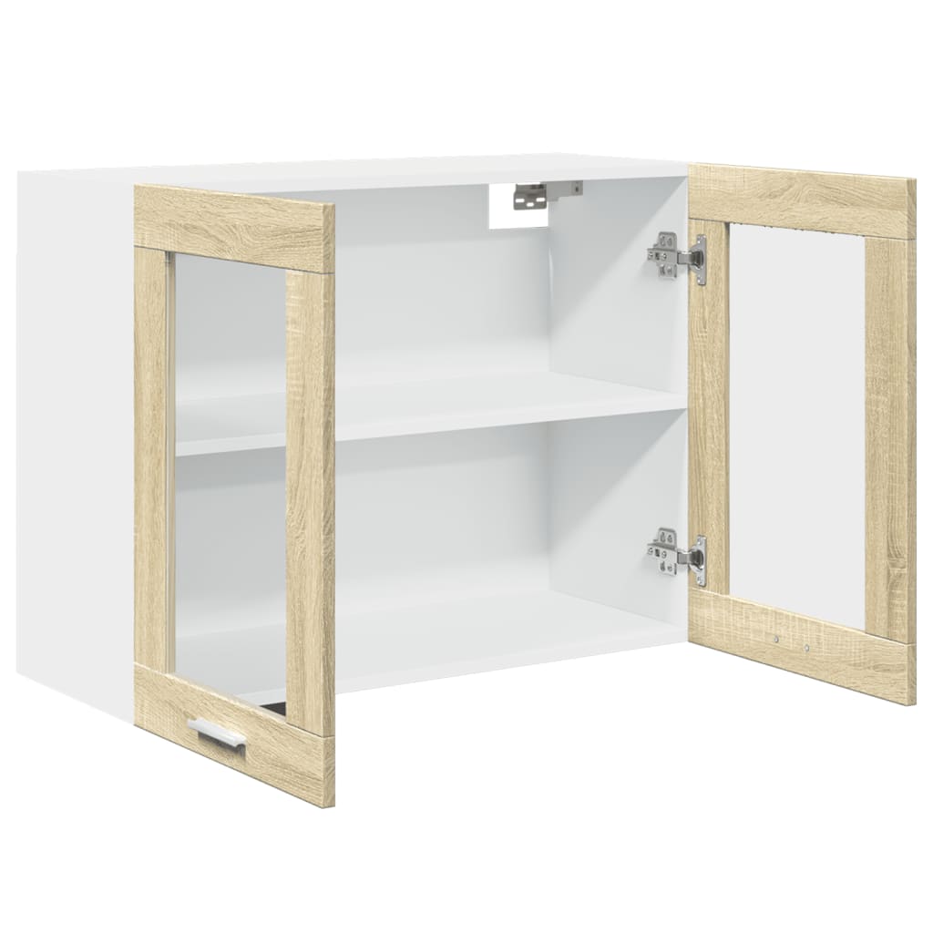 Hangkast 80x31x60 cm spaanplaat sonoma eikenkleurig