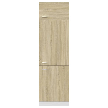 Ombouwkast voor koelkast Lyon 60x57x207 cm bewerkt hout sonoma eikenkleurig