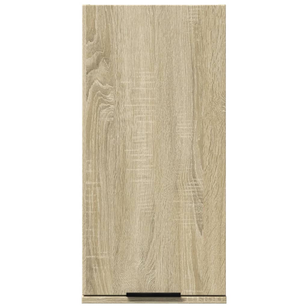 Badkamerkast wandgemonteerd 32x20x67 cm sonoma eikenkleurig