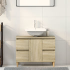 Washbasin Cabinet 80x33x60 cm engineered wood Sonoma oak finish