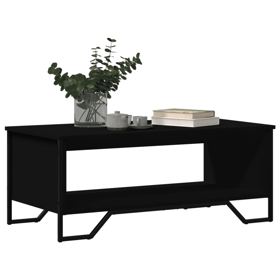 Salontafel 100x51x40 cm bewerkt hout zwart