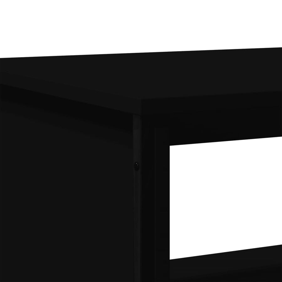 Salontafel 100x51x40 cm bewerkt hout zwart