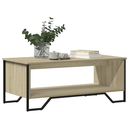 Salontafel 100x51x40 cm bewerkt hout sonoma eikenkleurig
