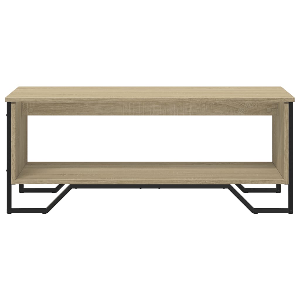 Salontafel 100x51x40 cm bewerkt hout sonoma eikenkleurig