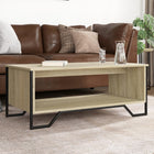 Coffee table 100x51x40 cm treated wood Sonoma oak-coloured