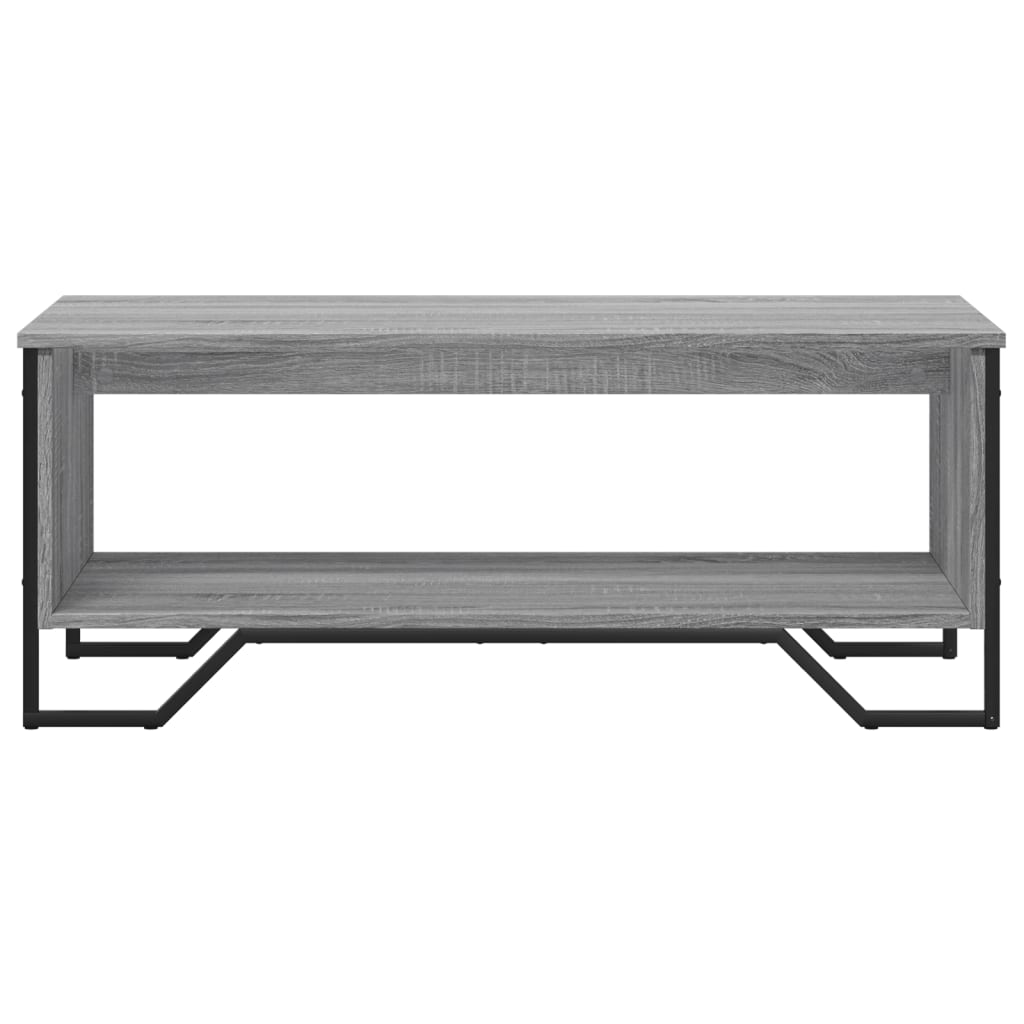 Salontafel 100x51x40 cm bewerkt hout grijs sonoma