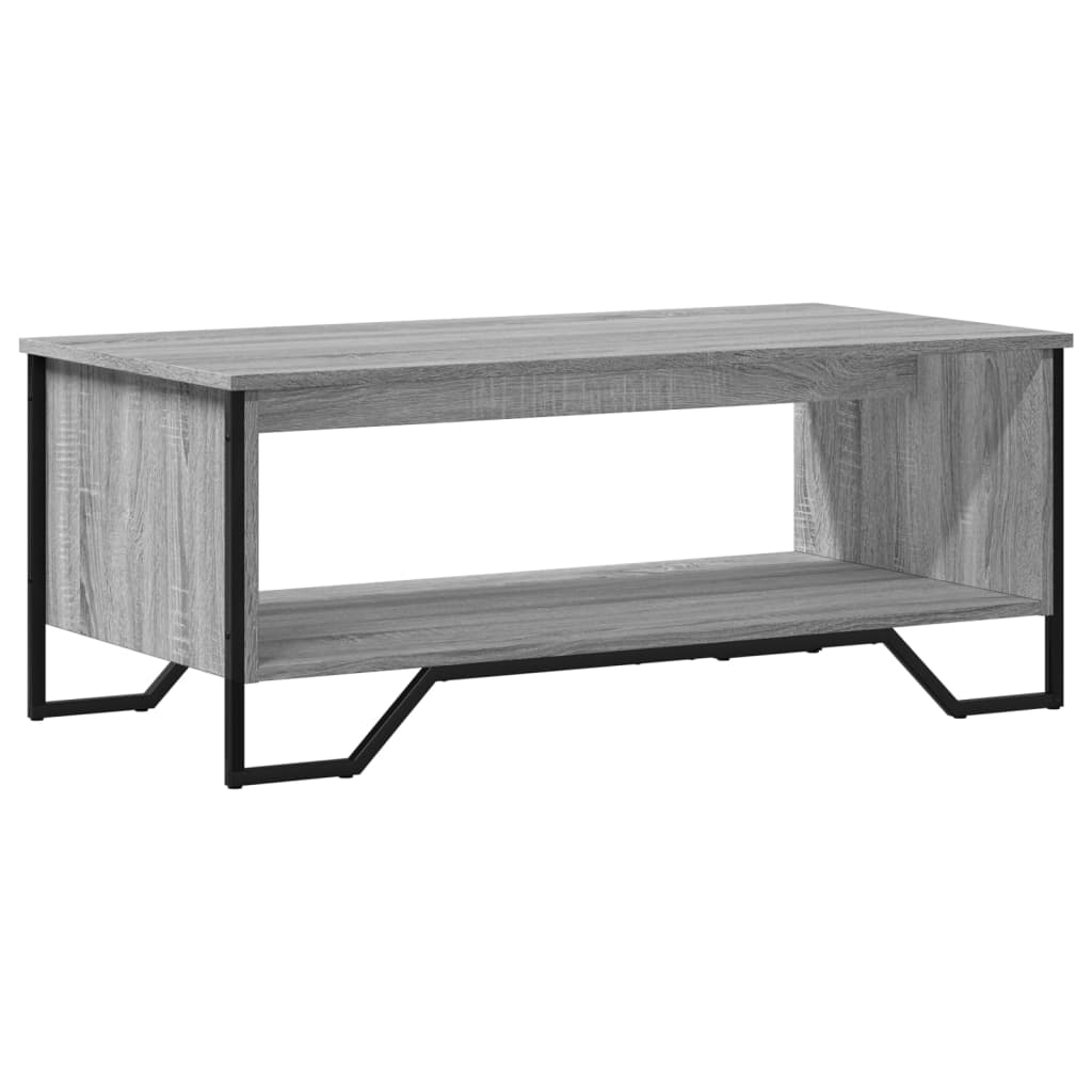 Salontafel 100x51x40 cm bewerkt hout grijs sonoma