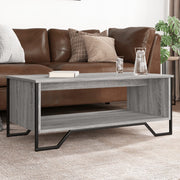 Salontafel 100x51x40 cm bewerkt hout grijs