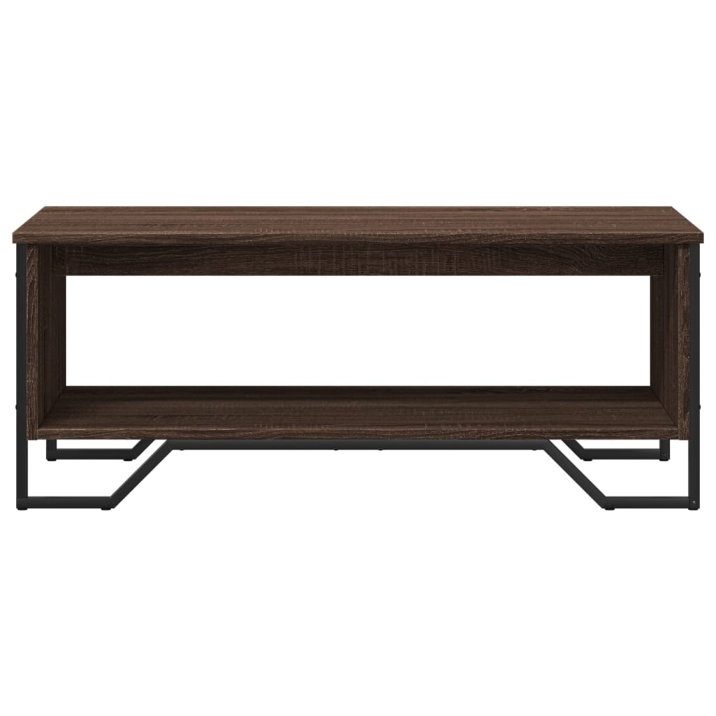 Salontafel 100x51x40 cm bewerkt hout bruin eikenkleur