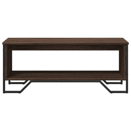 Salontafel 100x51x40 cm bewerkt hout bruin eikenkleur
