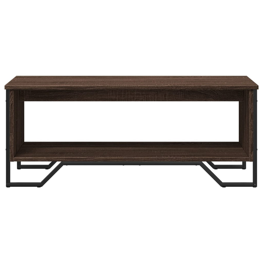 Salontafel 100x51x40 cm bewerkt hout bruin eikenkleur