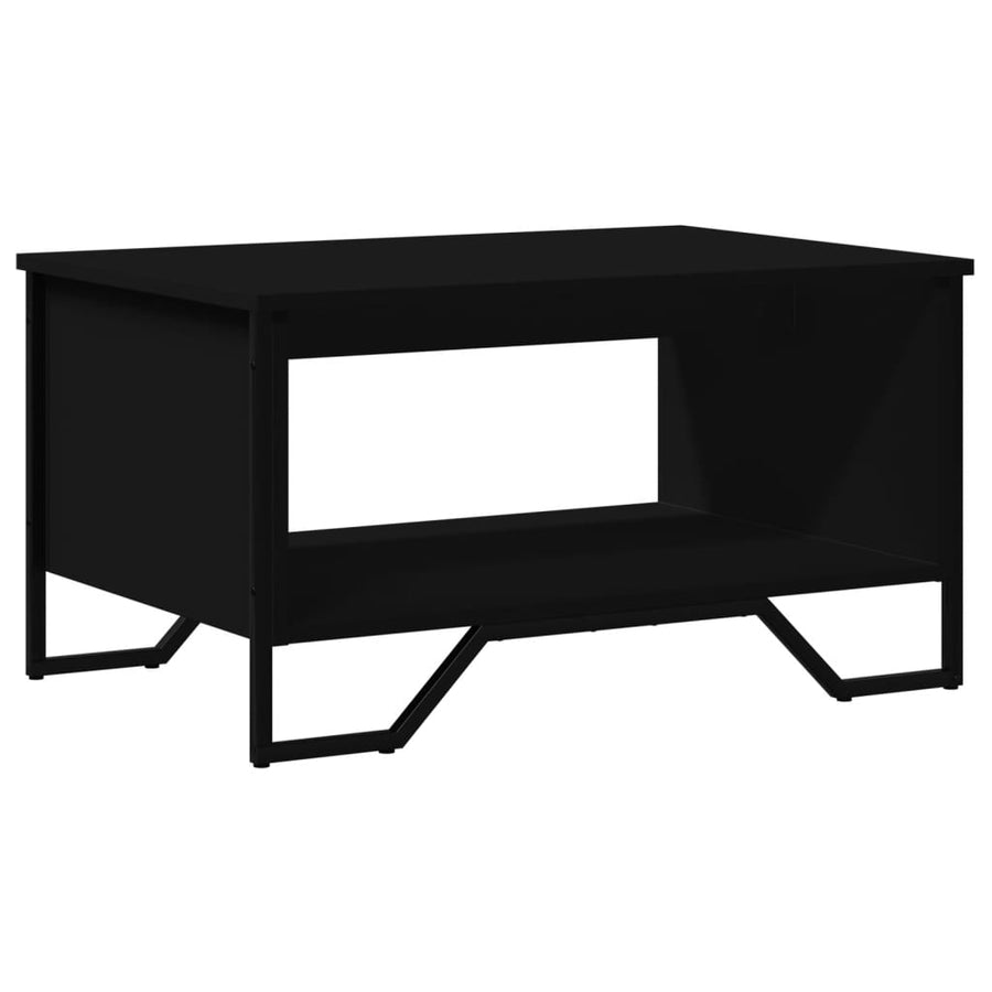 Salontafel 75x51x40 cm bewerkt hout zwart