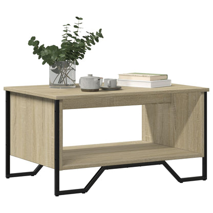Salontafel 75x51x40 cm bewerkt hout sonoma eikenkleurig