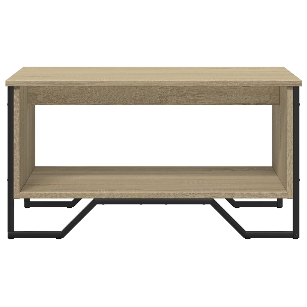 Salontafel 75x51x40 cm bewerkt hout sonoma eikenkleurig